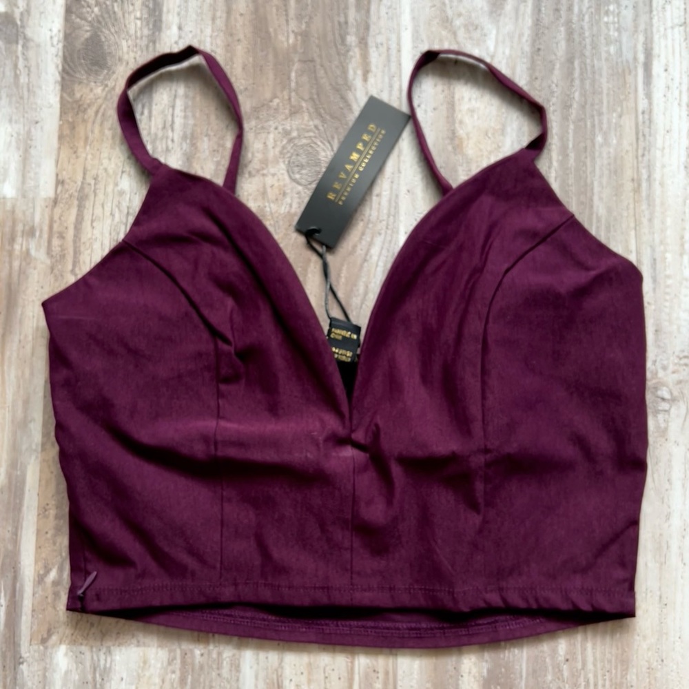 Purple crop top